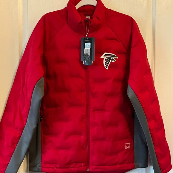 NFL MSX by Michael Strahan Atlanta Falcons Full Zip Puffer Jacket Men's Medium - Picture 1 of 8